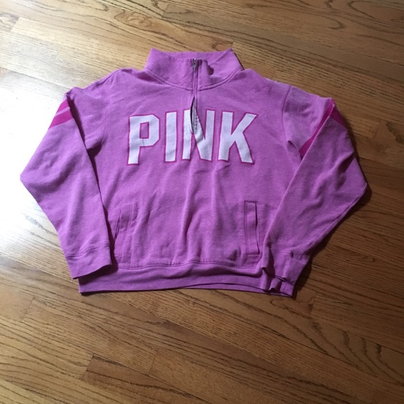 PINK Victoria's Secret Sweaters - Vs Pink quarter zip